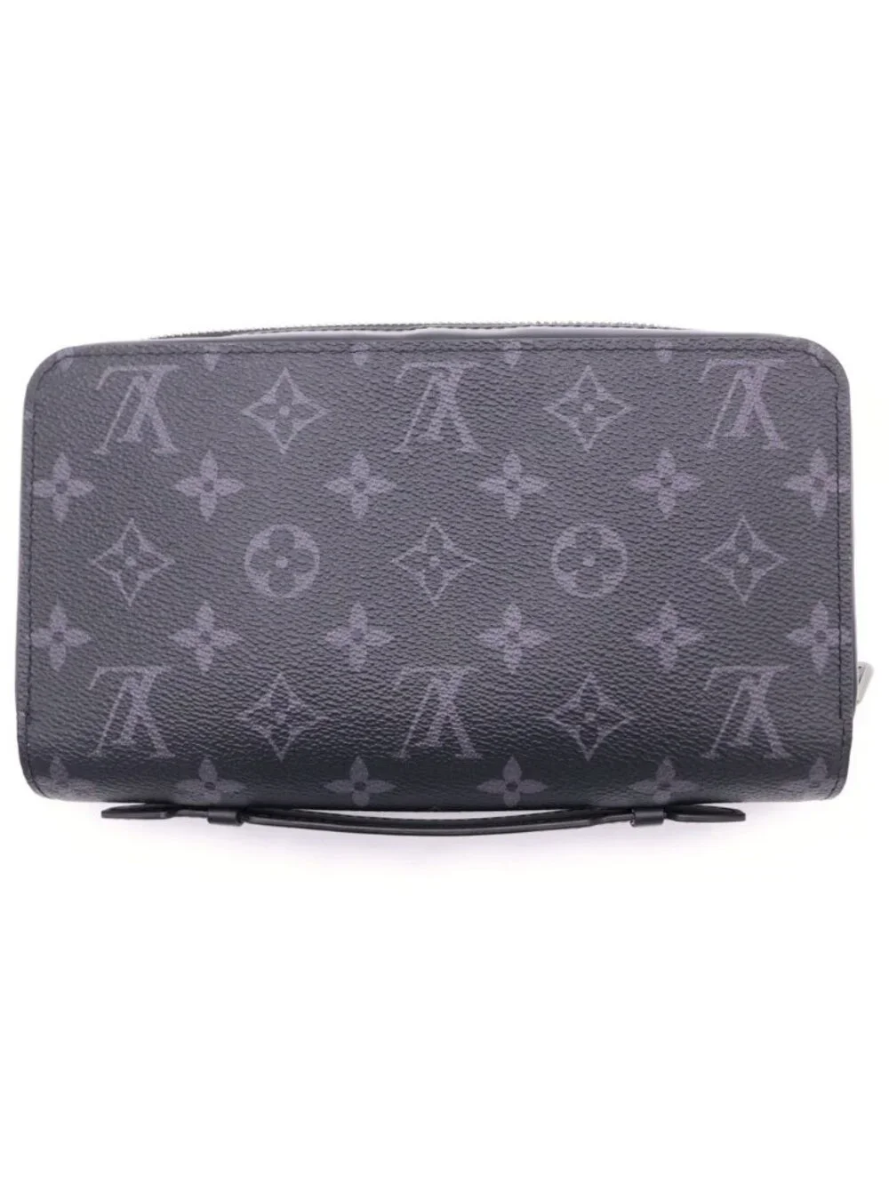 Louis Vuitton Monogram Eclipse Zippy XL Leather Zip Around Wallet Black - Picture 2 of 6